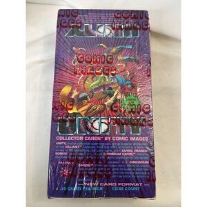 1992 Comic Images UNITY Collector Cards Factory Sealed Box - 48 Packs "Chromium"